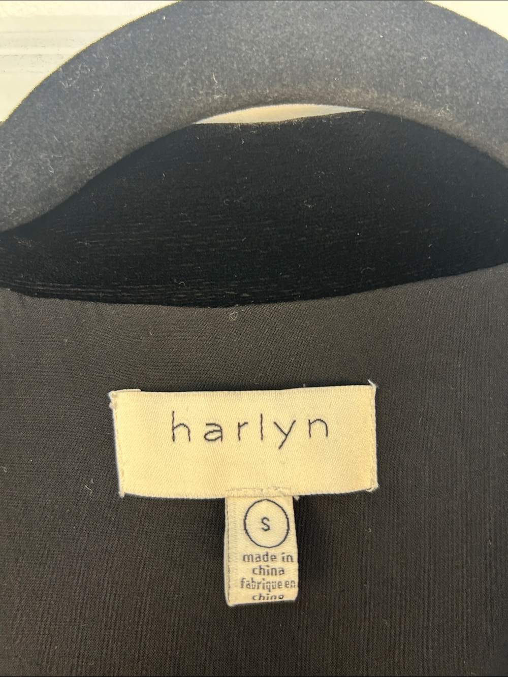 Harlyn Ankle Velvet Tuxedo Jumpsuit Size Small Black - Picture 3 of 5